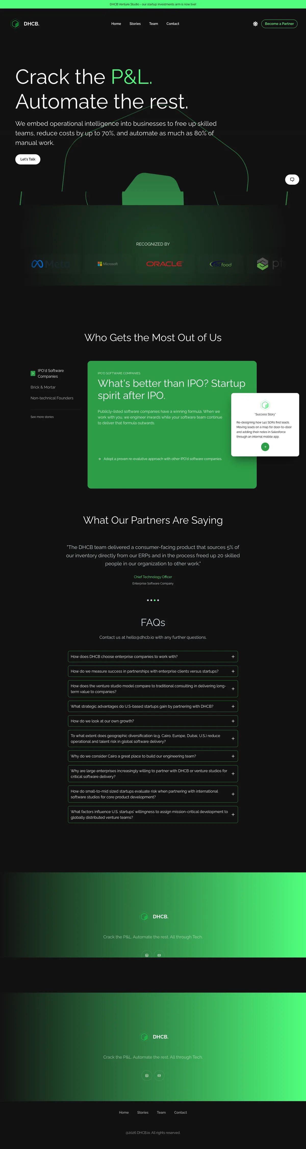 Full-length DHCB homepage on desktop.